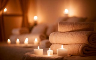 piece-sereine-serviettes-bougies-rideaux