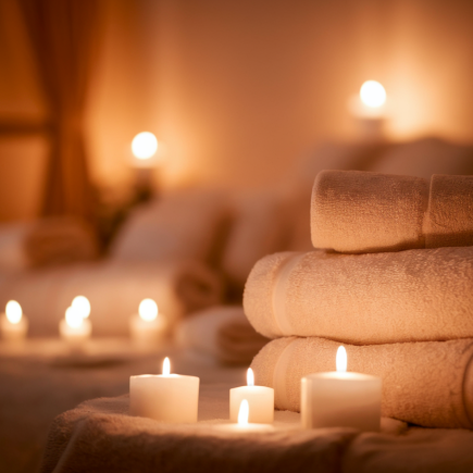 piece-sereine-serviettes-bougies-rideaux