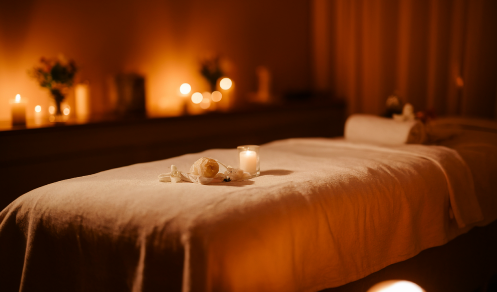 salle-massage-table-linge-blanc