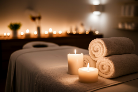 salle-massage-table-serviettes-bougies