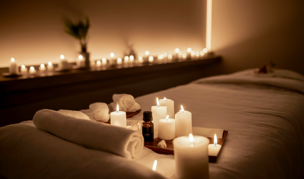 salle-spa-table-massage-bougies