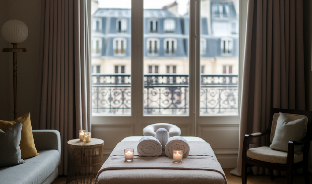 salon-paris-table-massage-serviettes-fenetre