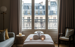 salon-paris-table-massage-serviettes-fenetre