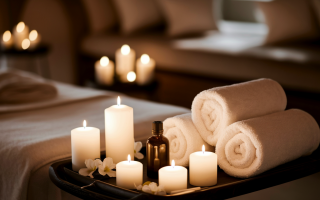 spa-table-massage-bougies-serviettes