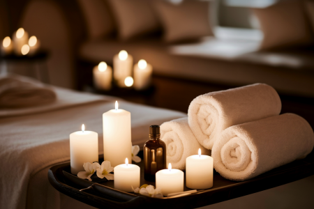 spa-table-massage-bougies-serviettes