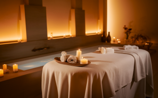 spa-table-massage-linge-blanc-bougies