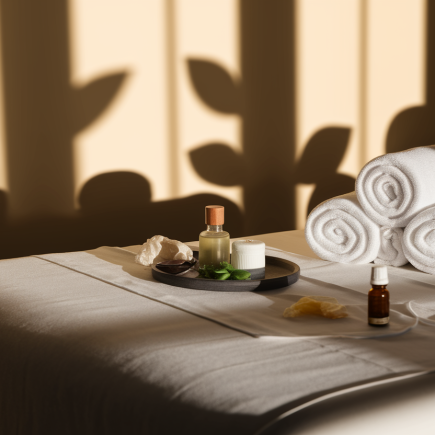 spa-table-massage-serviettes-ombres-plantes