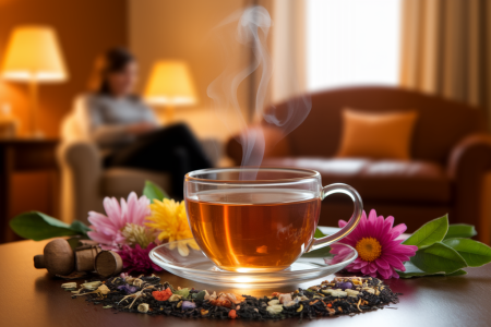 tasse-tisane-table-bois-fleurs