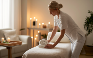 therapeute-massage-table-salon-bougies