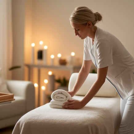 therapeute-massage-table-salon-bougies