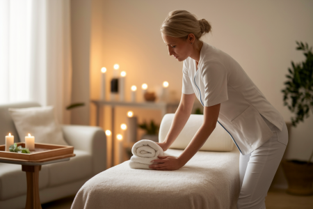 therapeute-massage-table-salon-bougies