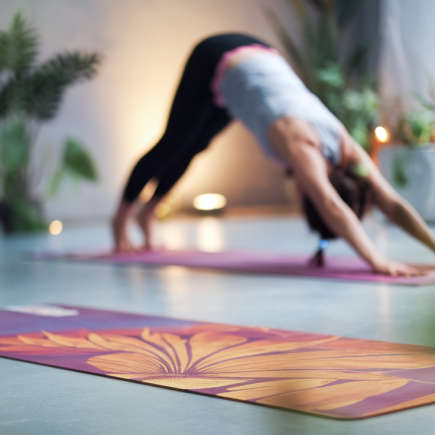 silhouette-yoga-tapis-plantes-lumiere