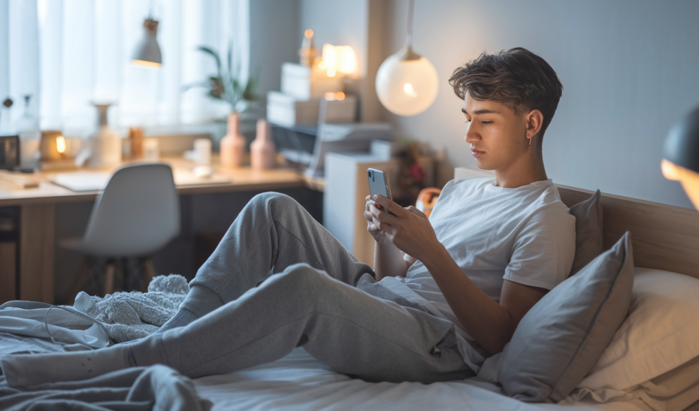 chambre-moderne-jeune-lit-smartphone