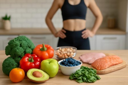 nourriture-saine-cuisine-fruits-legumes-proteines