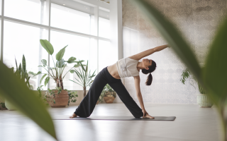personne-yoga-triangle-studio-plantes