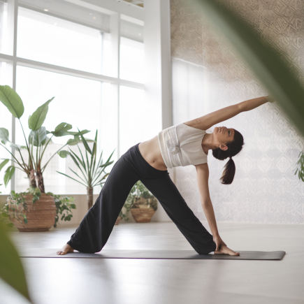 personne-yoga-triangle-studio-plantes