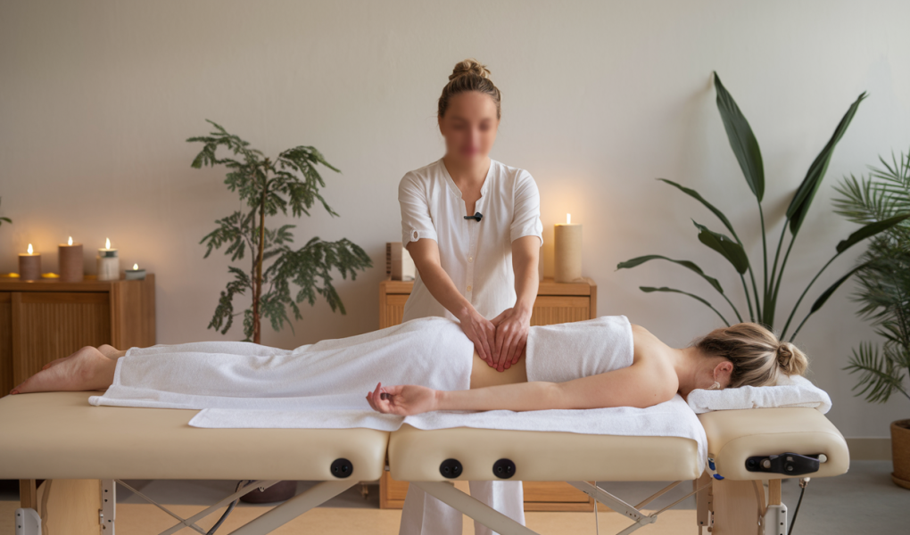 salle-therapie-table-massage-plantes