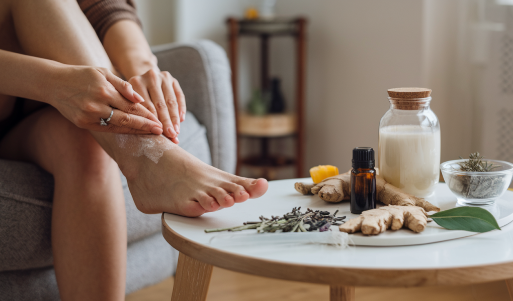 personne-remede-pieds-ingredients-naturels